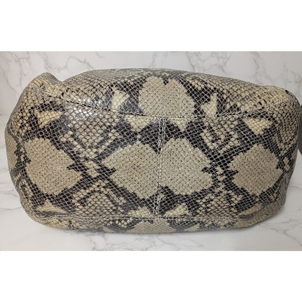 MICHAEL KORS Python Embossed Leather Shoulder Bag… - image 3